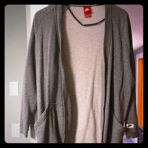 Long Nike Grey cardigan